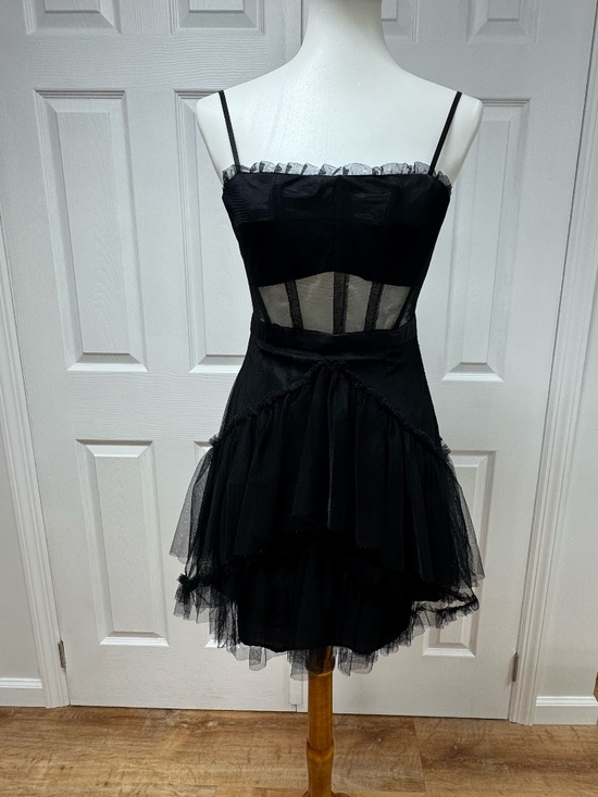 Sipaiya Dresses & Skirts - Sipaiya Black Tiered Tulle Corset Dress - Size L - NEW Without Tags.